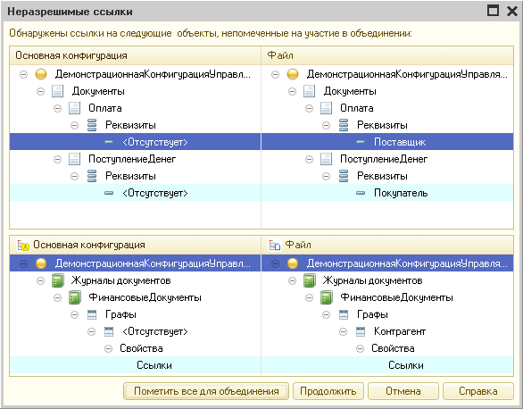 Можно ли программно сравнить две конфигурации - партнер1.рфарт